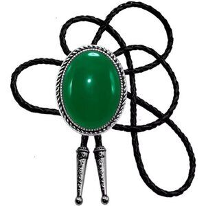 Bolo Tie Natural Colors Stone Green Natural Stone 2